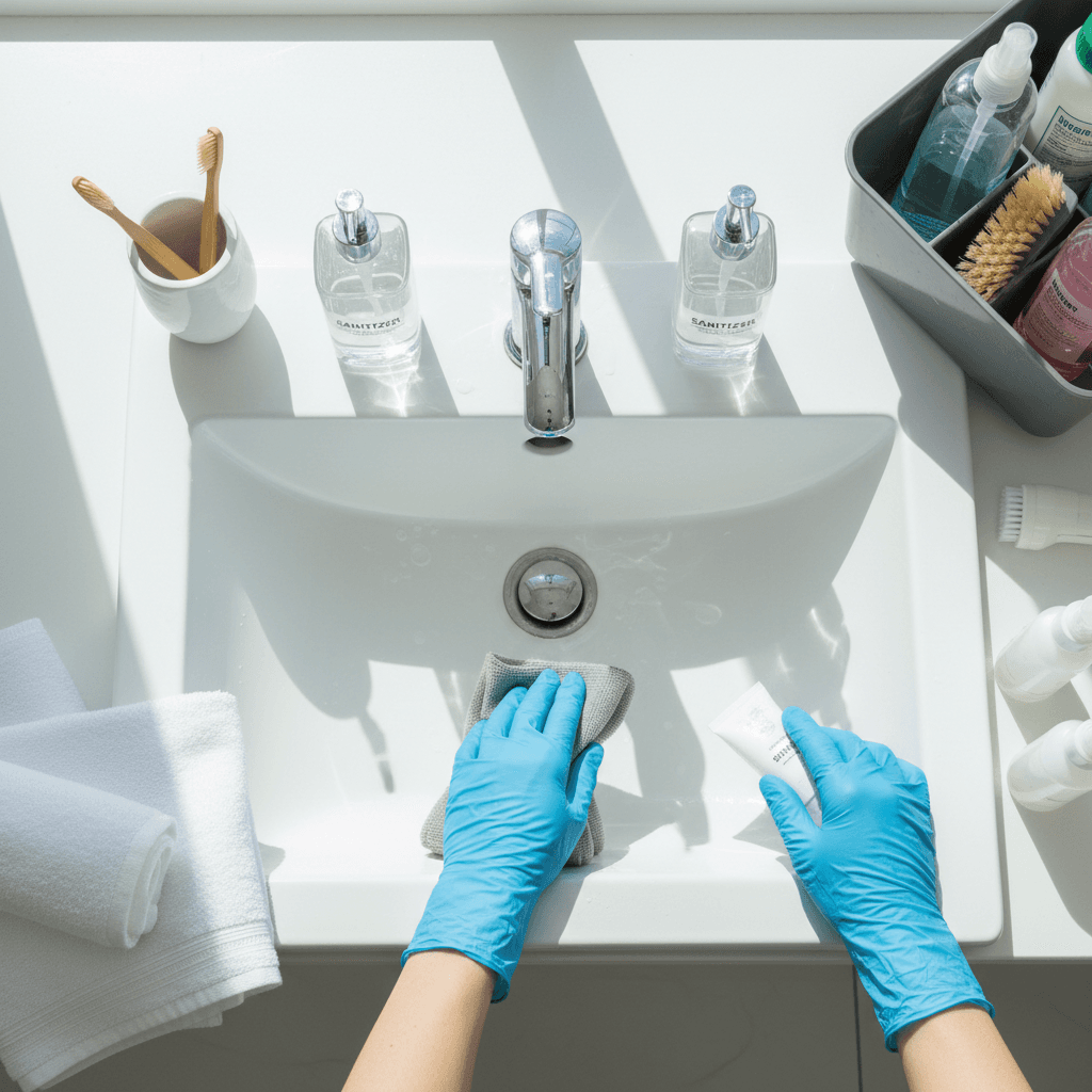 Kitchen and bathroom cleaning