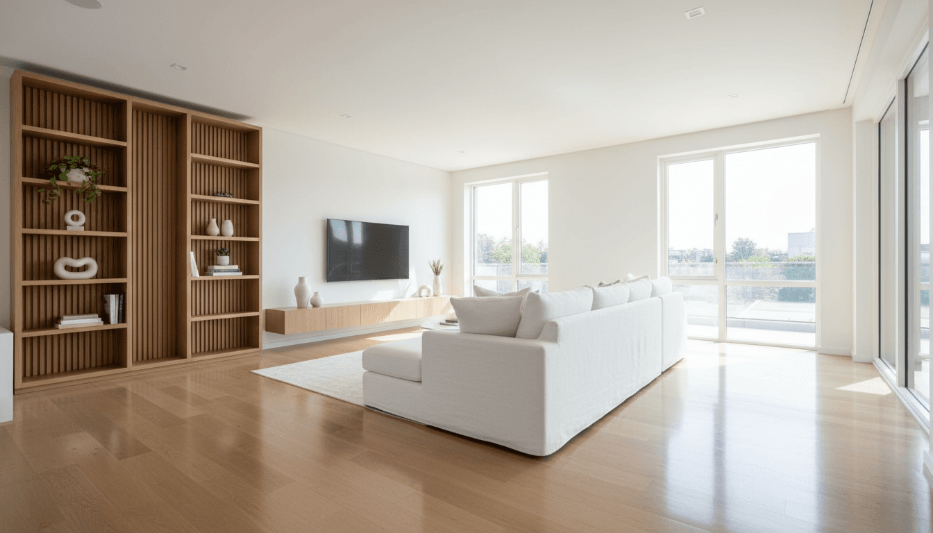 Residential cleaning service in home setting