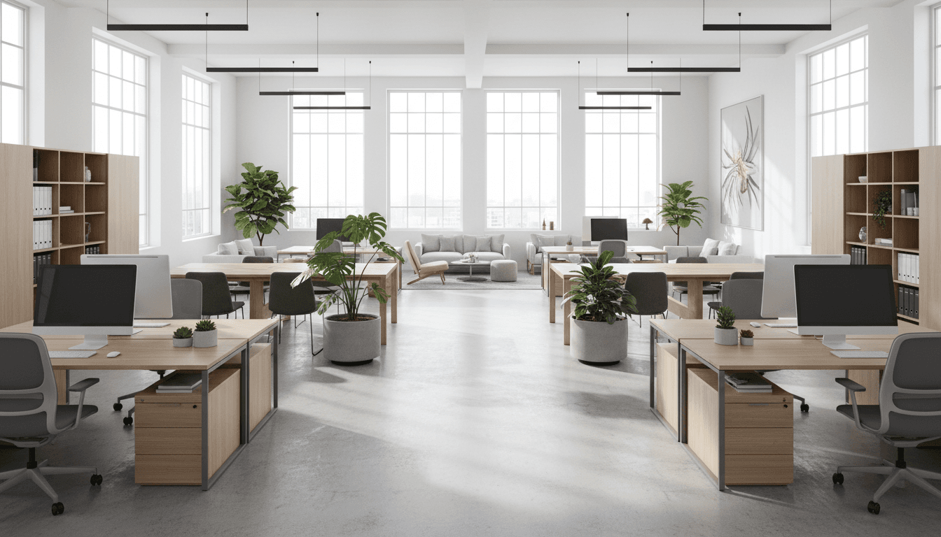 Clean modern office environment